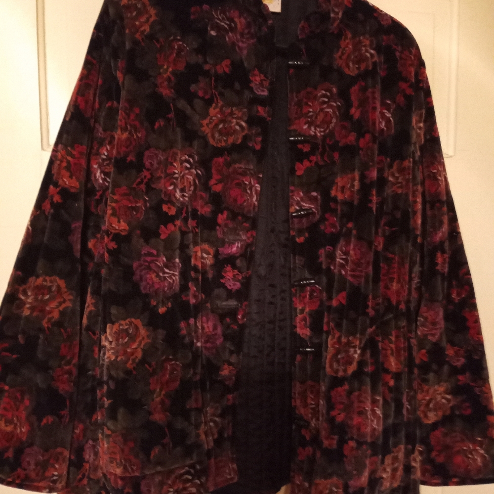 Floral Velvet English Garden Jacket